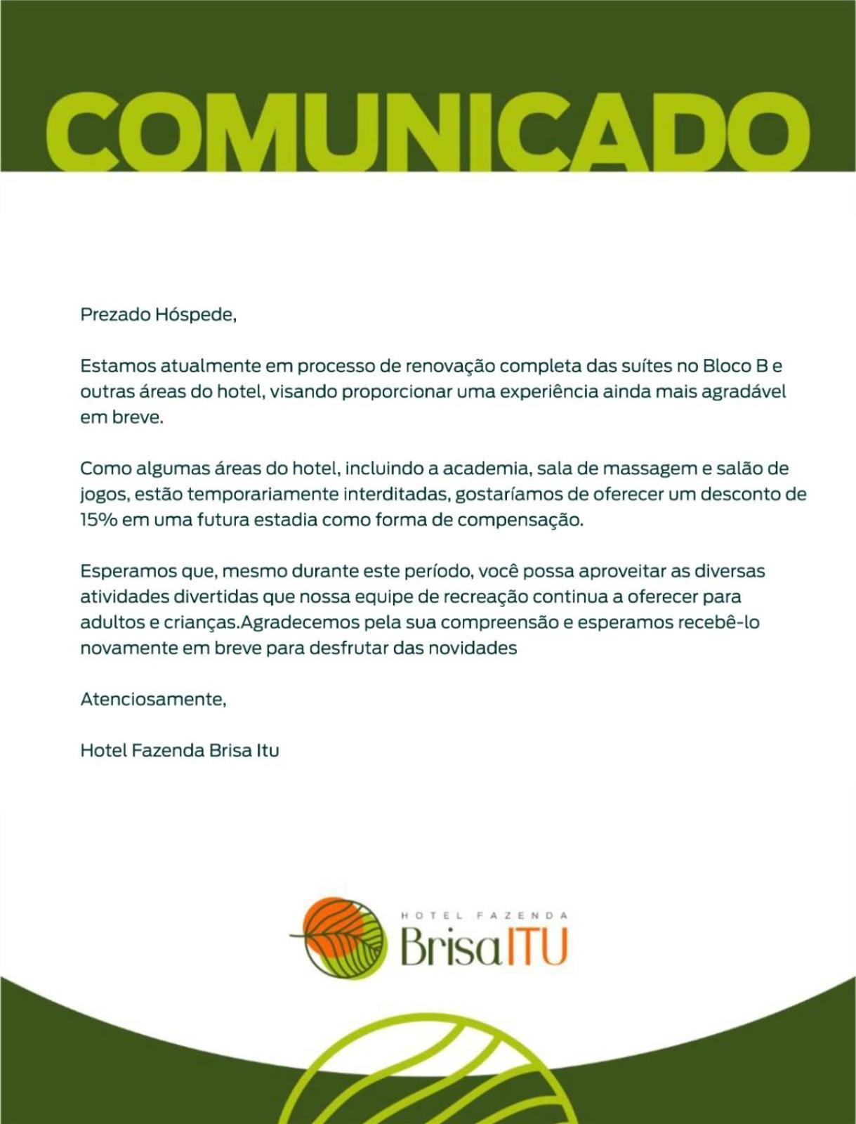 Hotel Fazenda Brisa 이투 외부 사진